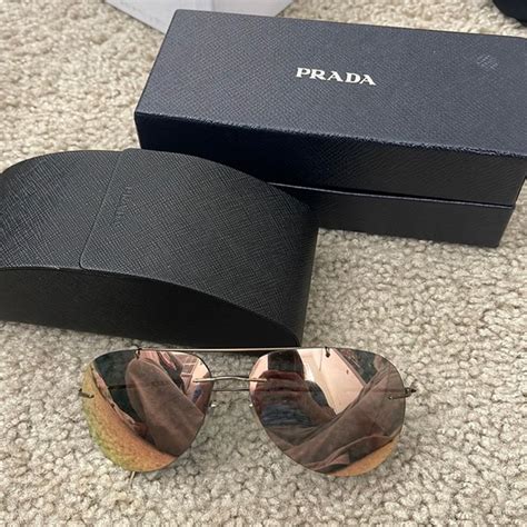 prada sps 050 price|PRADA Aviator Sunglasses SPS 50P 990624 .